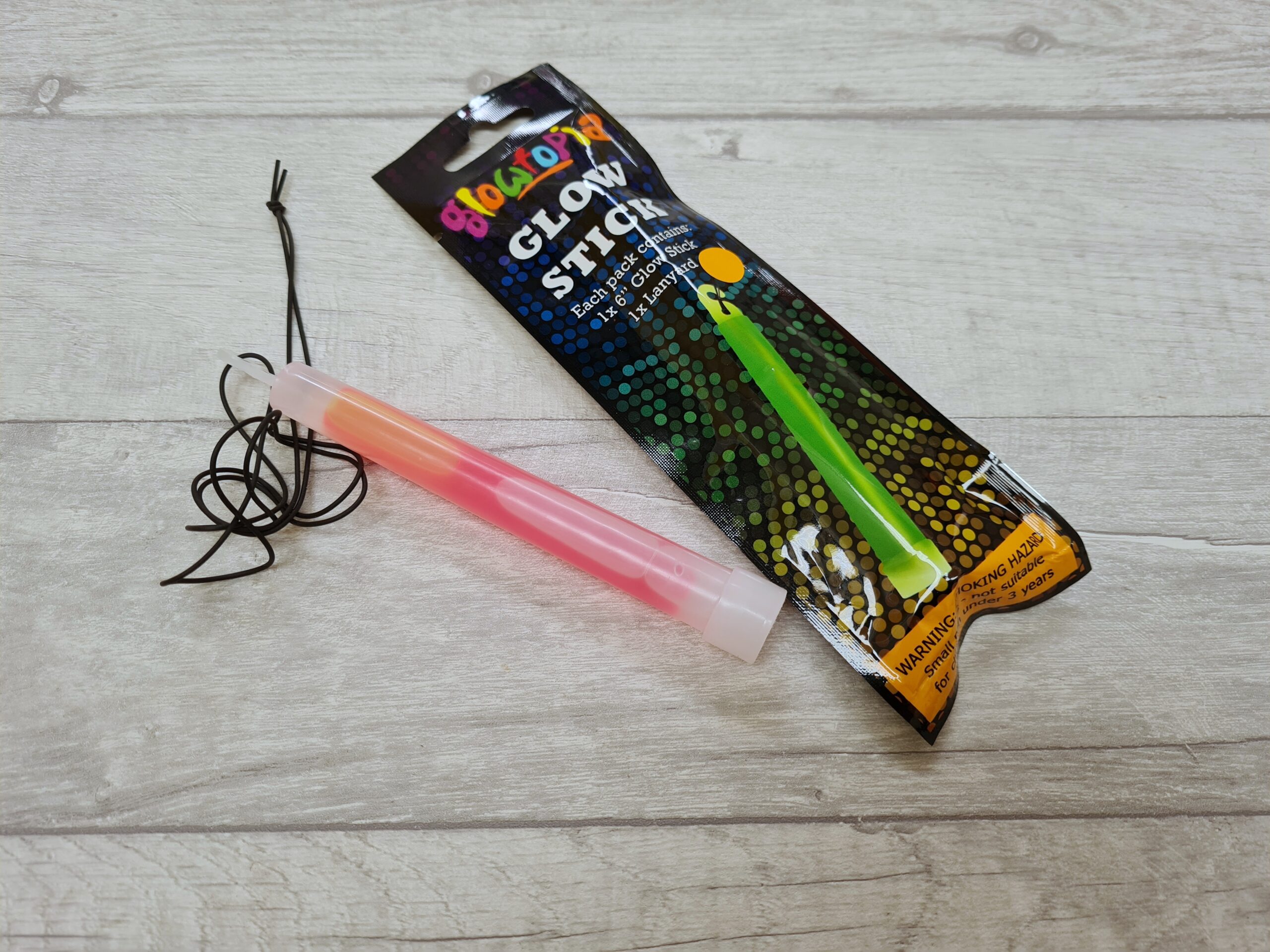 Go Orange Glowstick | Large Glow Stick on Lanyard - Image 4